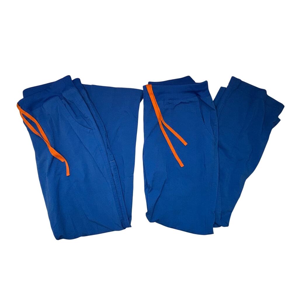 Set of 2 Motion By Barco Women's Scrub Pants Scrubs Size Small Petite Blue